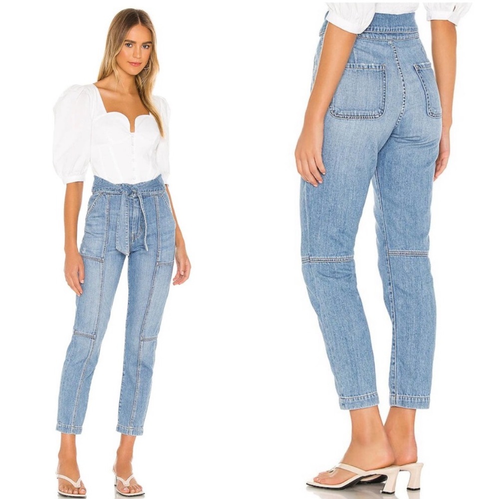 Jonathan Simkhai standard high rise ankle straight leg